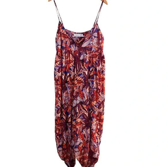 Anthropologie Claire Colin Abstract Jumpsuit Size Medium The Art of Anthro - Picture 8 of 13